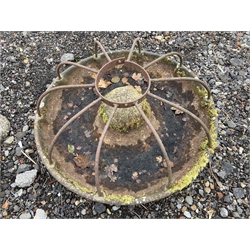 Circular cast iron Mexican hat pig trough, D90cm