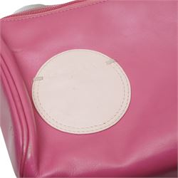 Collection of Radley pink and purple leather and fabric handbags and purses, most with original dust bags
