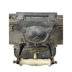 Early 20th century French La Salamandre cast iron stove