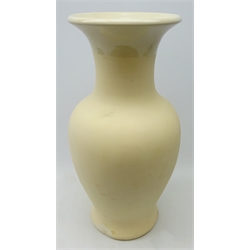  Large ceramic vase, glazed neck, H55cm  