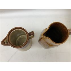 Grimwades Byzanta ware bowl in the Watteau pattern, D41.5cm, together with Sylvac vase, Bell's Whisky decanter, Denby stoneware teapot etc