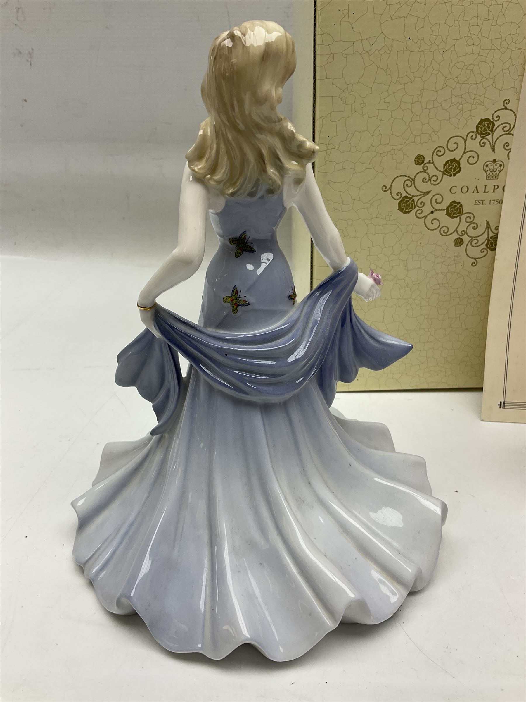 Two Coalport Ladies of Fashion figures, Shirley and Lorraine, both with original box, together with Royal Doulton figure, Carman from Opera Heroins Collection, with certificate of authenticity 