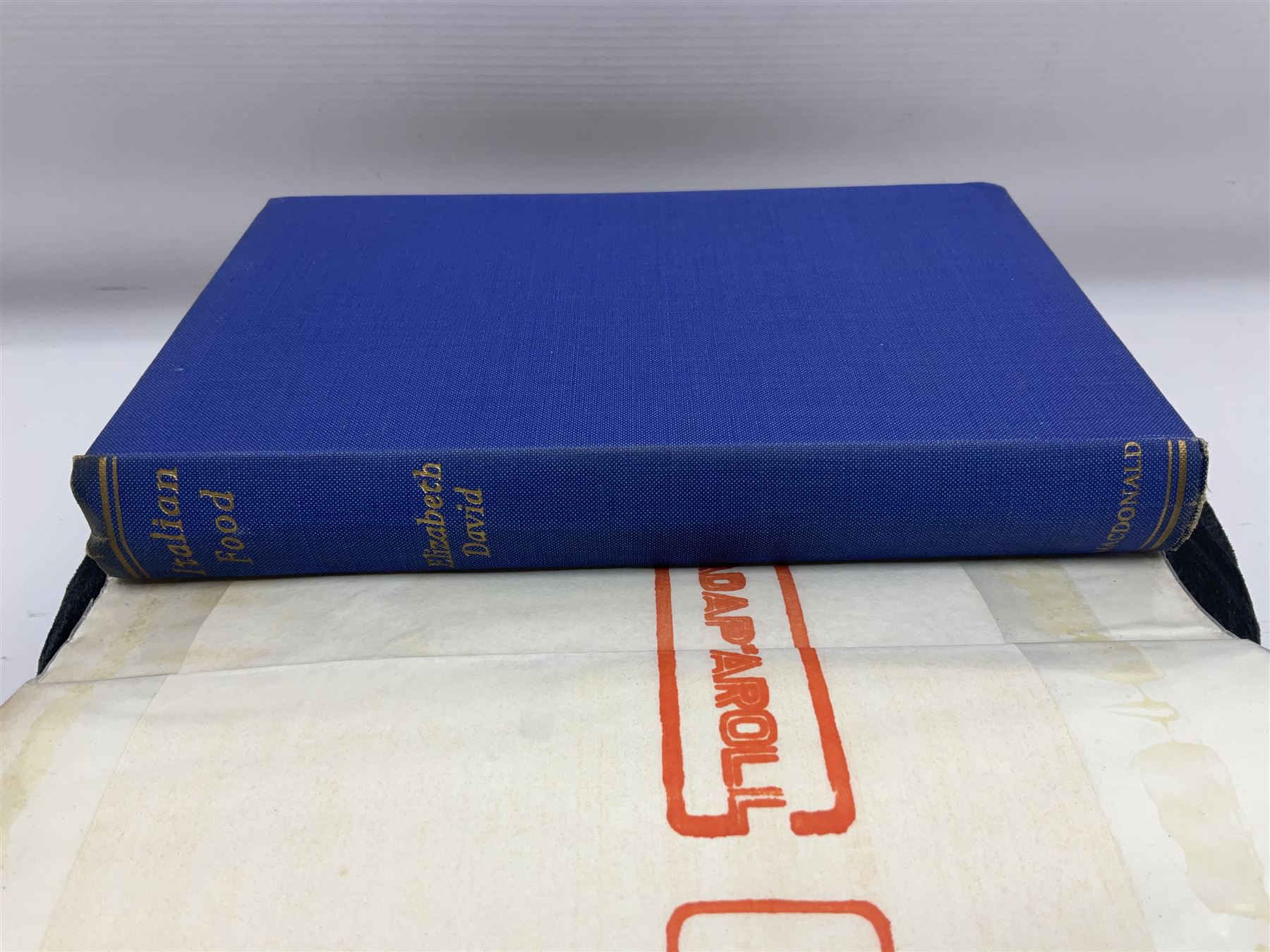 Three books of cookery interest by Elizabeth David comprising 'Italian Food', 'English Bread and Yeast Cookery' and 'South Wind Through the Kitchen'