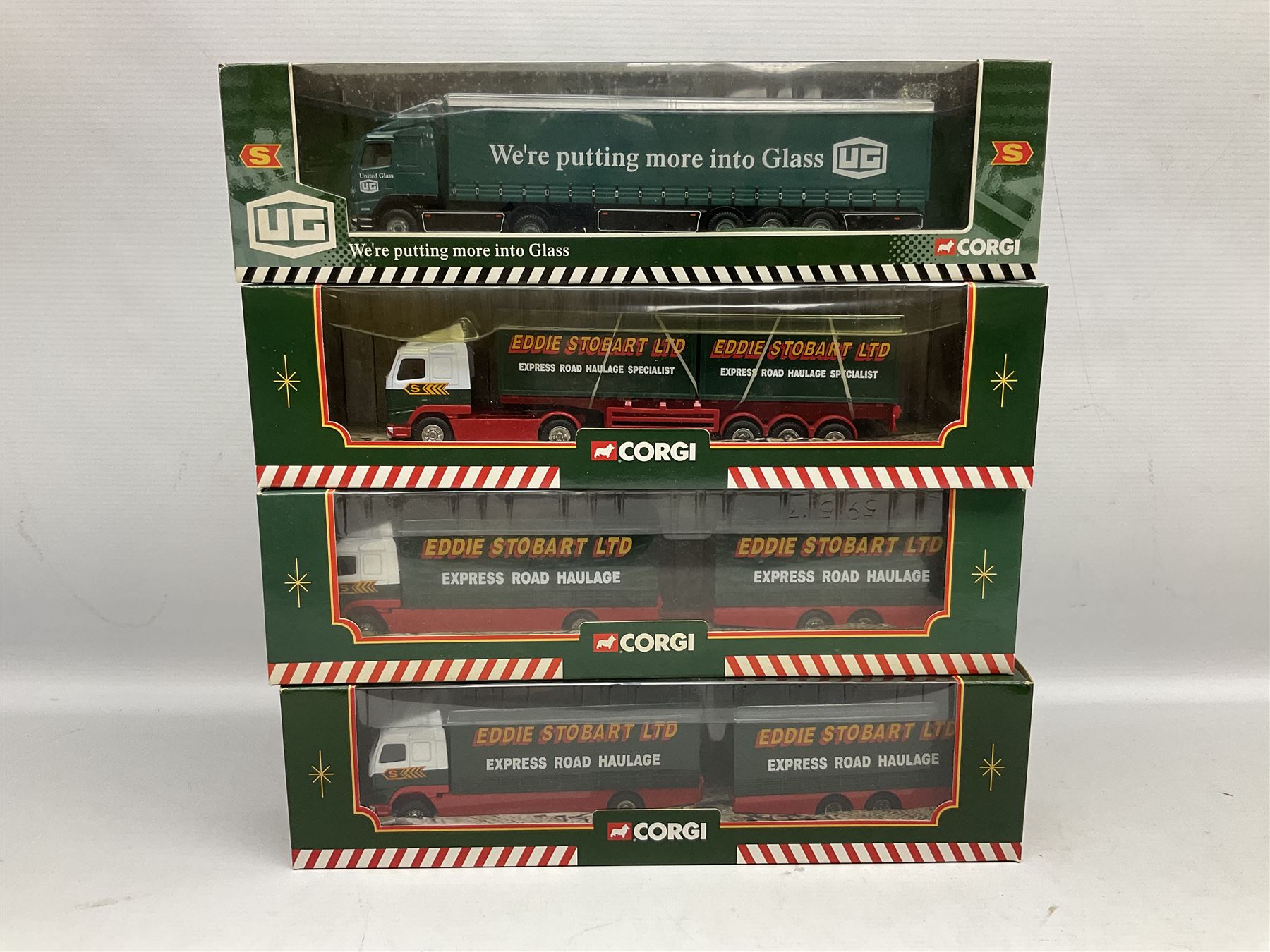 Corgi Eddie Stobart - nine various lorries; nos. two x 59516, TY86705, CC86701, TY86805, 58304, 58401, 56702 & 58112; all boxed (9)