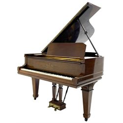 Steinway & Sons, Model A 188  grand piano - introduced in 1896, serial number 101814 (1901-1902) manufactured in Hamburg, with 20 overstrung bass notes, 85 ivory and ebony keys, in a  rosewood case with square tapered legs, roller repetition action with original stringing, felt, dampers and hammers, cast frame detailing numerous patents and awards 1859, 1872 and 1875, conforming lyre with sustaining and una corda pedals.

This item has been registered for sale under Section 10 of the APHA Ivory Act