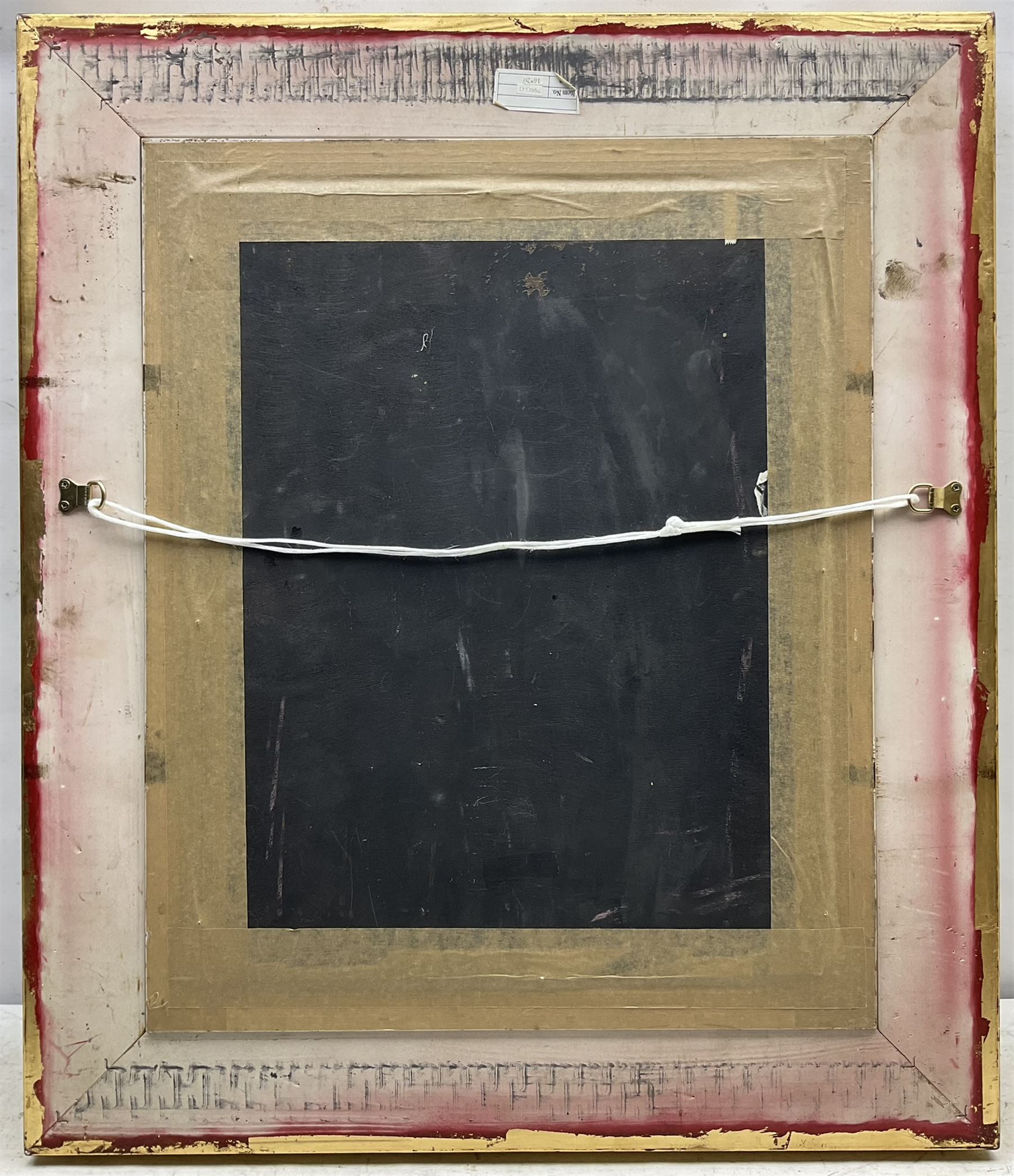 Johnny Gaston (British 1955-): The White Wolf, acrylic on panel signed 49cm x 39cm