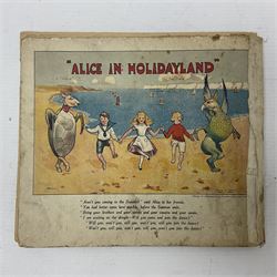 Frank Mason and Noel Pocock; Alice in Holidayland - A Parody in Prose, Verse and Picture. Perpetuated with Profound Apologies to Lewis Carroll and Sir John Tenniel, text by F W Martindale, containing illustrations of Alice at local seaside resorts, including Scarborough, Bridlington and Robin Hoods Bay