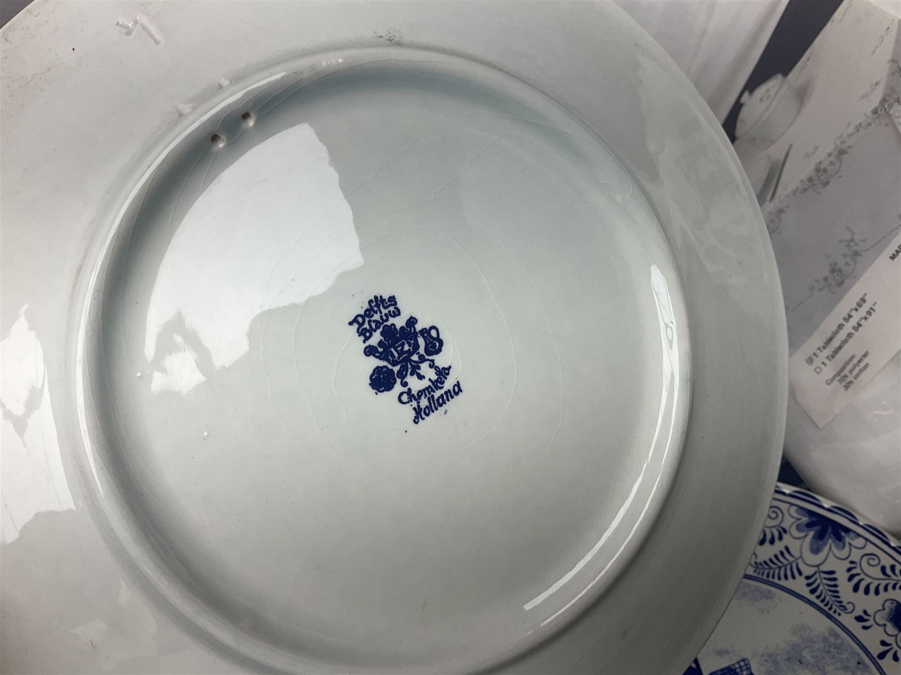 Set of metal weighing scales, pair of Chinese style ceramic table lamps, blue and white ceramics, oriental ceramics and a collection of other glassware, metal ware and collectables, in five boxes 