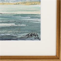 Jack Rigg (British 1927-2023): Thames Sailing Barge 'Dawn', ink and watercolour signed and dated 1976, together with two associated sketches 37cm x 53cm 