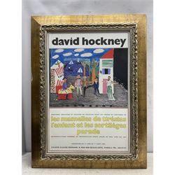 After David Hockney (British 1937-): 'Les Mamelles de Tiresias', exhibition poster pub. 1981, 61cm x 41cm 