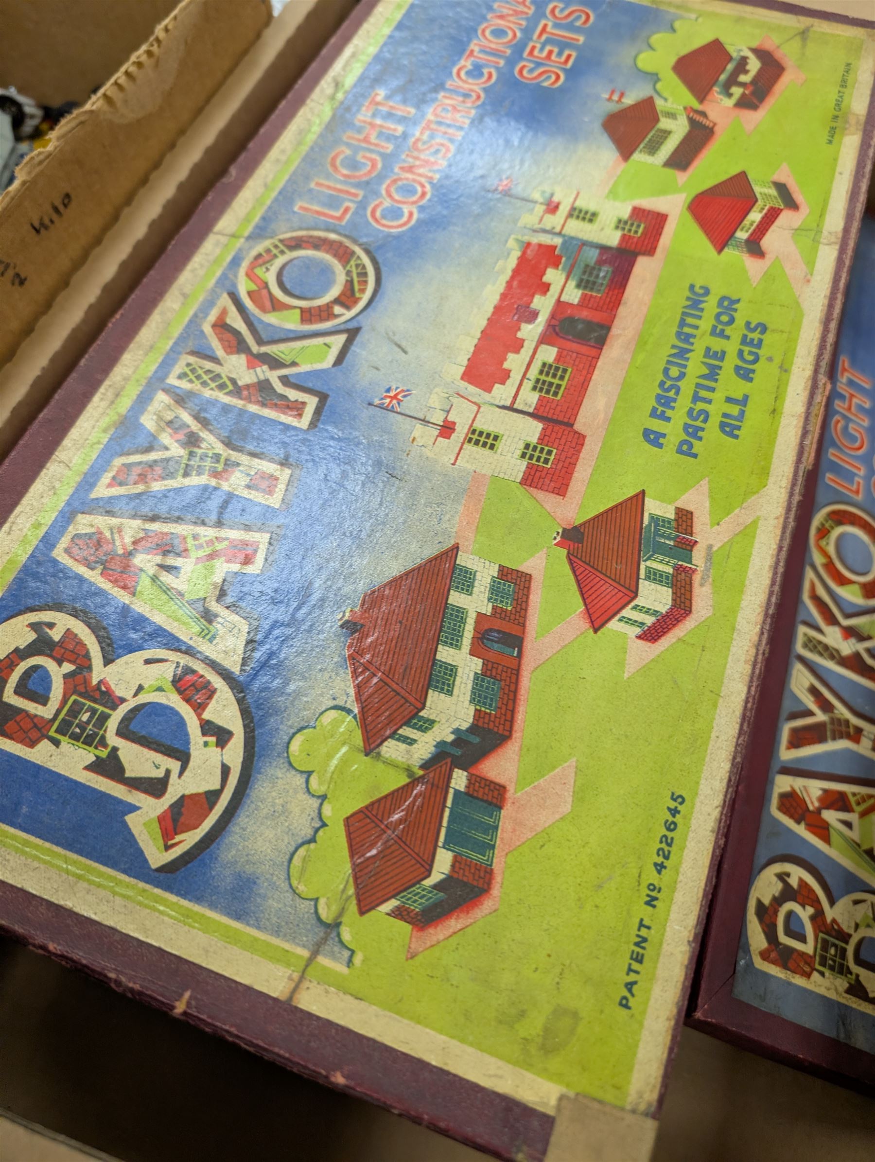 Bako construction kits and a collection of loose diecast vehicles