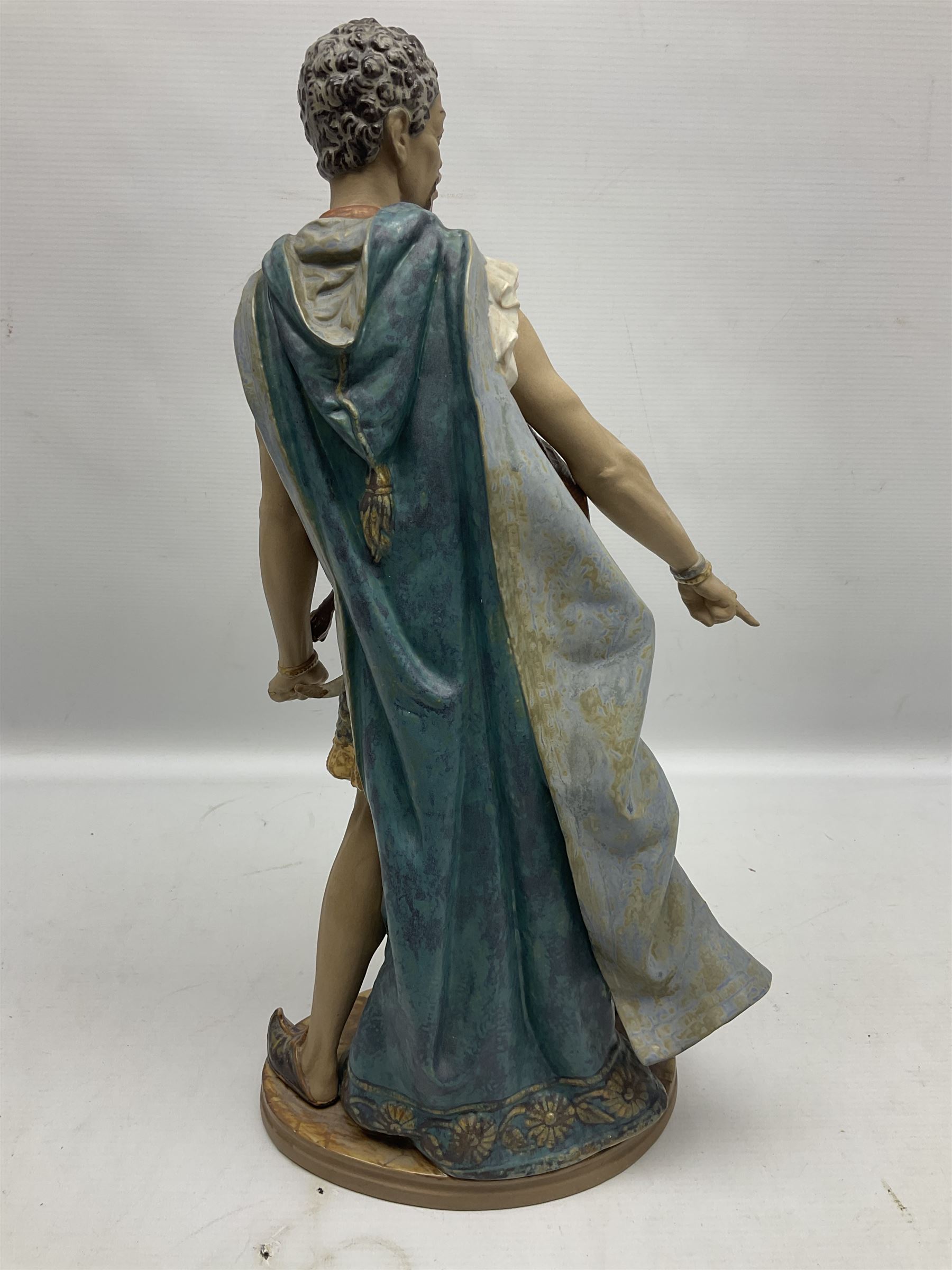 Lladro Gres figure, Othello, modelled as a man in period dress, with original box, no 13510, sculpted by Salvador Furio, year issued 1978, year retired 1981, H47cm