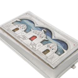 Two WWII North African campaign Prisoner-of-War-work cigarette cases, made with materials salvaged from aircraft wrecks, L13cm 