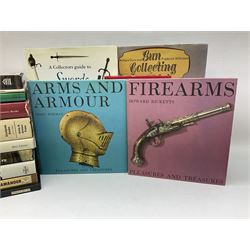 Sixteen books on Militaria, including A Collectors Guide to Swords, Daggers & Cutlasses, Cavalry Uniforms, Guns and how they work, Antique Guns and Gun Collecting etc (16)