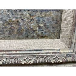 English School (Early 20th century): La Rue Notre Dame and the Quai Duquesne - Dieppe, oil on canvas indistinctly signed 35cm x 30cm