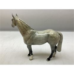 Beswick Grey Roan Hunter, no. H260 with printed mark beneath H19.5cm