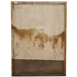 Anton Goossens (Belgian, 1903-1980): Abstract Face, oil on cardboard signed and dated '66, 122cm x 90cm 