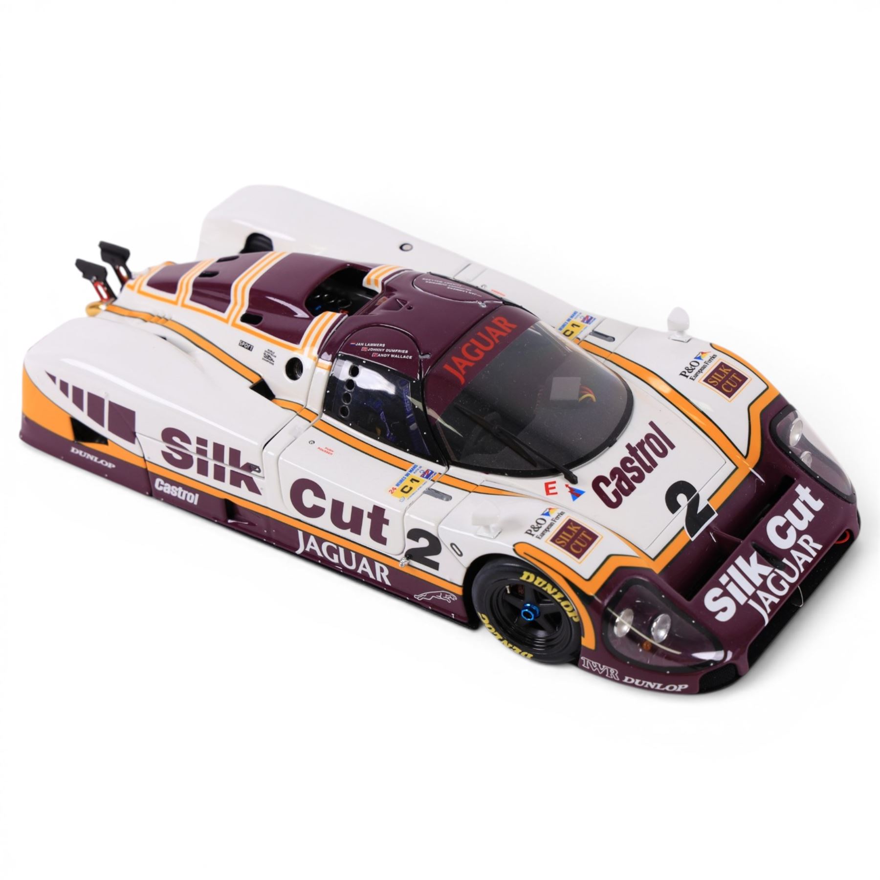 Motorbox Exoto 1988 Jaguar XJR-9LM #2 in Silk Cut livery, driven by Johnny Dumfries/Jan Lammers/Andy Wallace, boxed