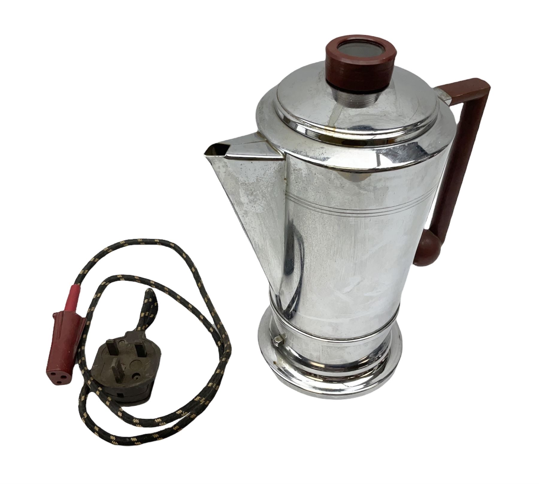 1930's design, chrome Swan electric kettle, by Bulpitt & Sons, Birmingham