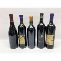 Mixed wine, including Roc de L'Espinas 2002, Cabernet Sauvignon, 2003 Merlot de Carsac, Castillo de Maluenda 1995 Calatayud etc, various content and proof (14)