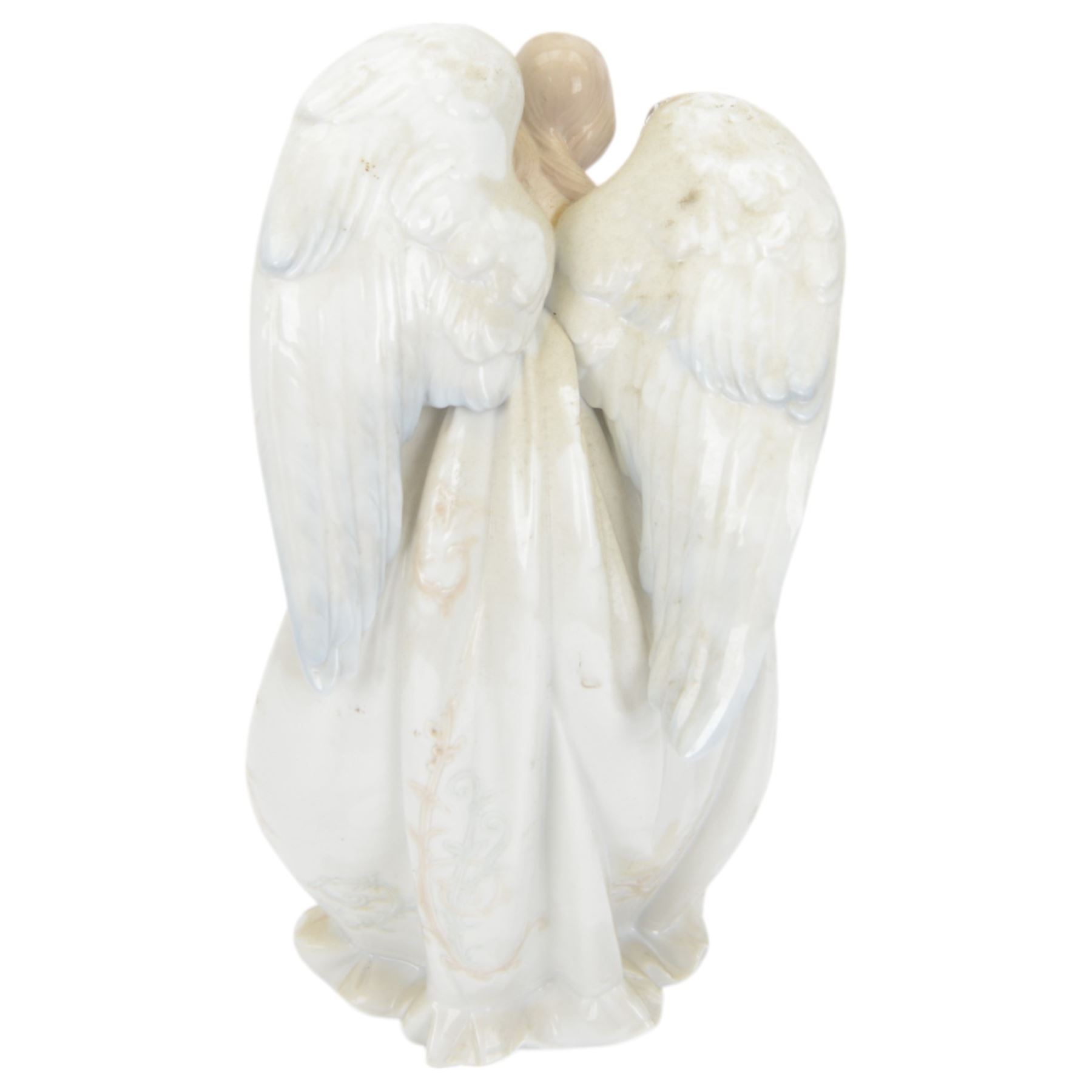 Lladro figure Flowers of Peace, modelled as an angel holding flowers, no 1867, H33cm