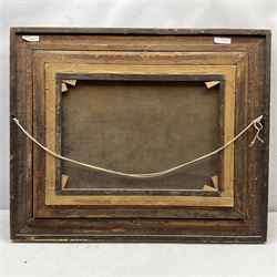 T Stephenson (British 19th century): Richmond Castle from the River Swale, oil on canvas signed and dated '94, housed in ornate gilt frame with foliate design 44cm x 59cm