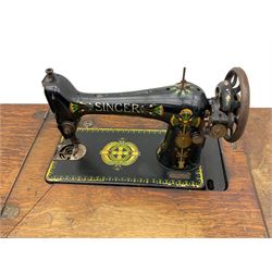 Singer treadle sewing machine and table top sewing machine (2)