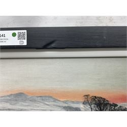 Peter Brook (Northern British 1927-2009): 'Hannah Hauxwell Waving Goodbye', limited edition print signed and numbered 7/80, 34cm x 57cm 