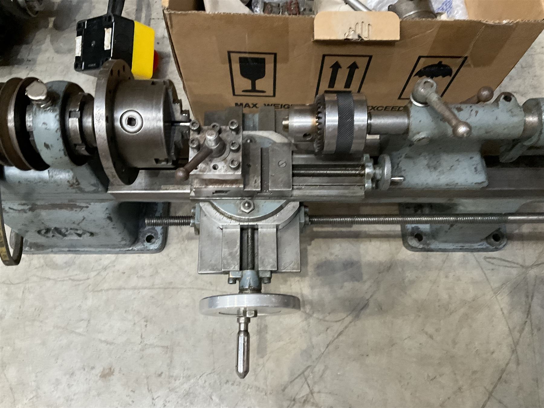 WM precision lathe with Thompson Houston electric motor together with Alfred Herbert die head and bits