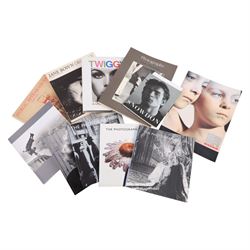 Collection of photography books and Chris Beetles catalogues, including signed Twiggy and ...