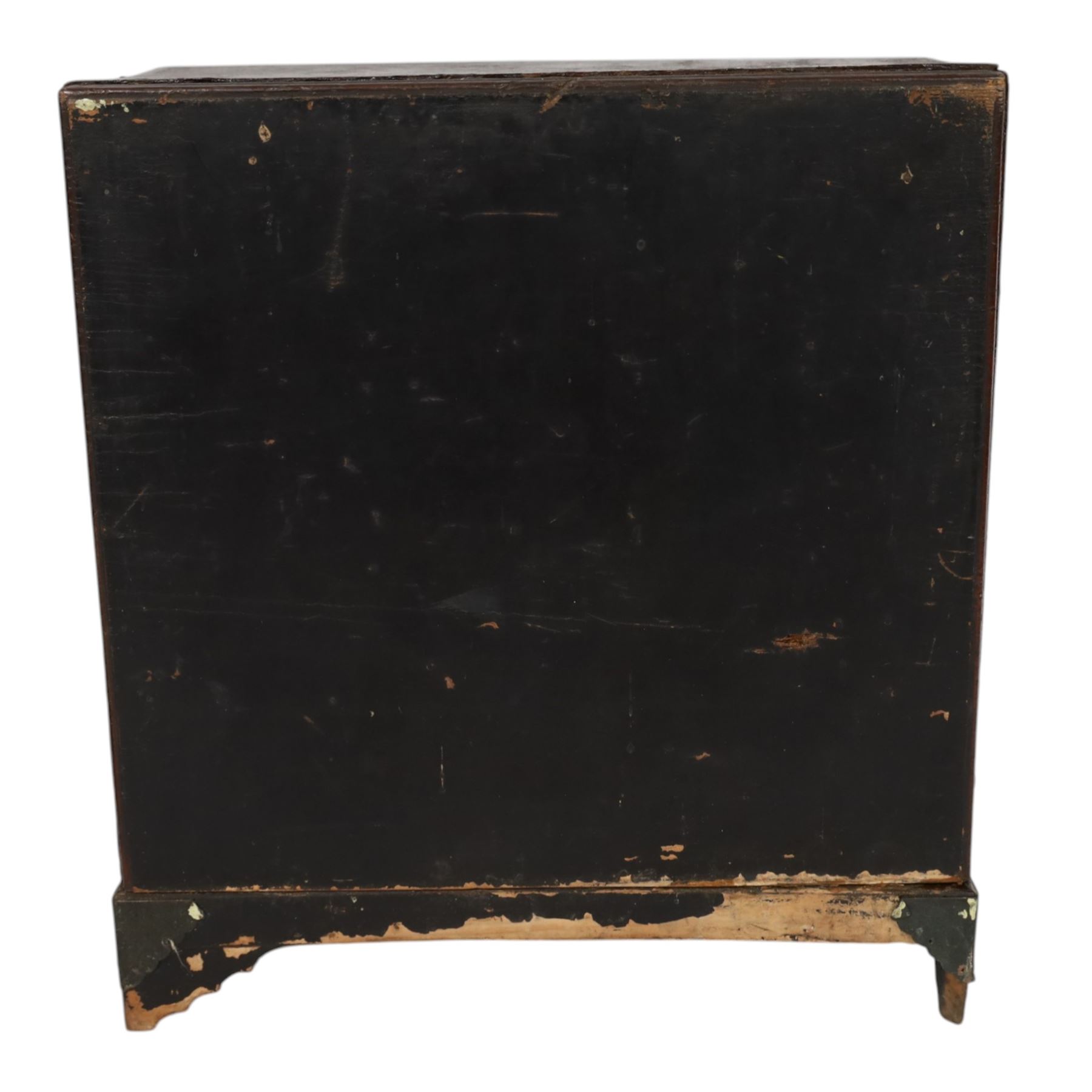 Two Japanese gilded and lacquered table-top jewel cabinets, tallest H26cm