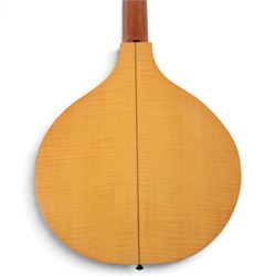 Late 20th century cittern by Stefan Sobell of Northumberland, commissioned in 1977, the pear shaped body with two piece flat back, oval sound hole, five course string configuration, contained within a fitted hard case, cittern length L73cm