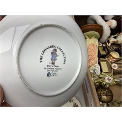 Beswick character jug, together with Leonardo Collection figures, porcelain dolls etc 