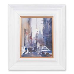 Colin Swinton (British Contemporary): 'City Silhouettes', watercolour signed, titled verso 24cm x 19cm