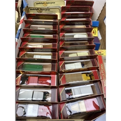A large collection of various Matchbox Models of Yesteryear Diecast model vehicles.