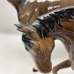 Beswick bay race horse no 1564, together with Royal Doulton bay horse
