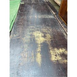 George III mahogany bureau, the conch inlaid fall front enclosing pigeon holes, shelves and central cupboard with inlaid flower motif, four graduating cock-beaded drawers below each with brass handles, lower moulded edge over shaped bracket feet