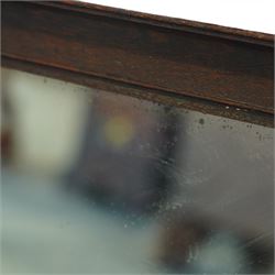 Early 20th century oak framed mirror