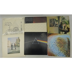  Collection of Pink Floyd vinyl LP's, 'The Dark Side of the Moon', 'Relics', 'Wish you were here', 'The Wall', 'Stateside', 'Ummagumma' and 'Animals' (7)  