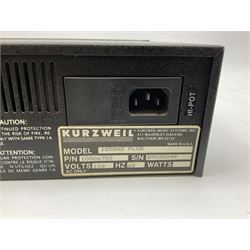 Kurzweil 1000AX Plus acoustic expander, serial no.89030049; and Behringer SNR2000 Denoiser, serial no.78362 02452 04 with Feedback Destroyer Pro Model DSP1100P; all with leads (3)