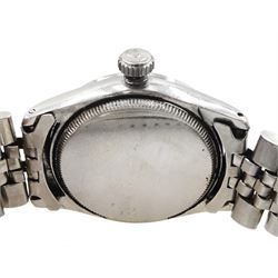 Tudor Oyster gentleman's stainless steel manual wind wristwatch, Ref. 7903, case No. 77385, on stainless steel strap with Rolex fold-over clasp