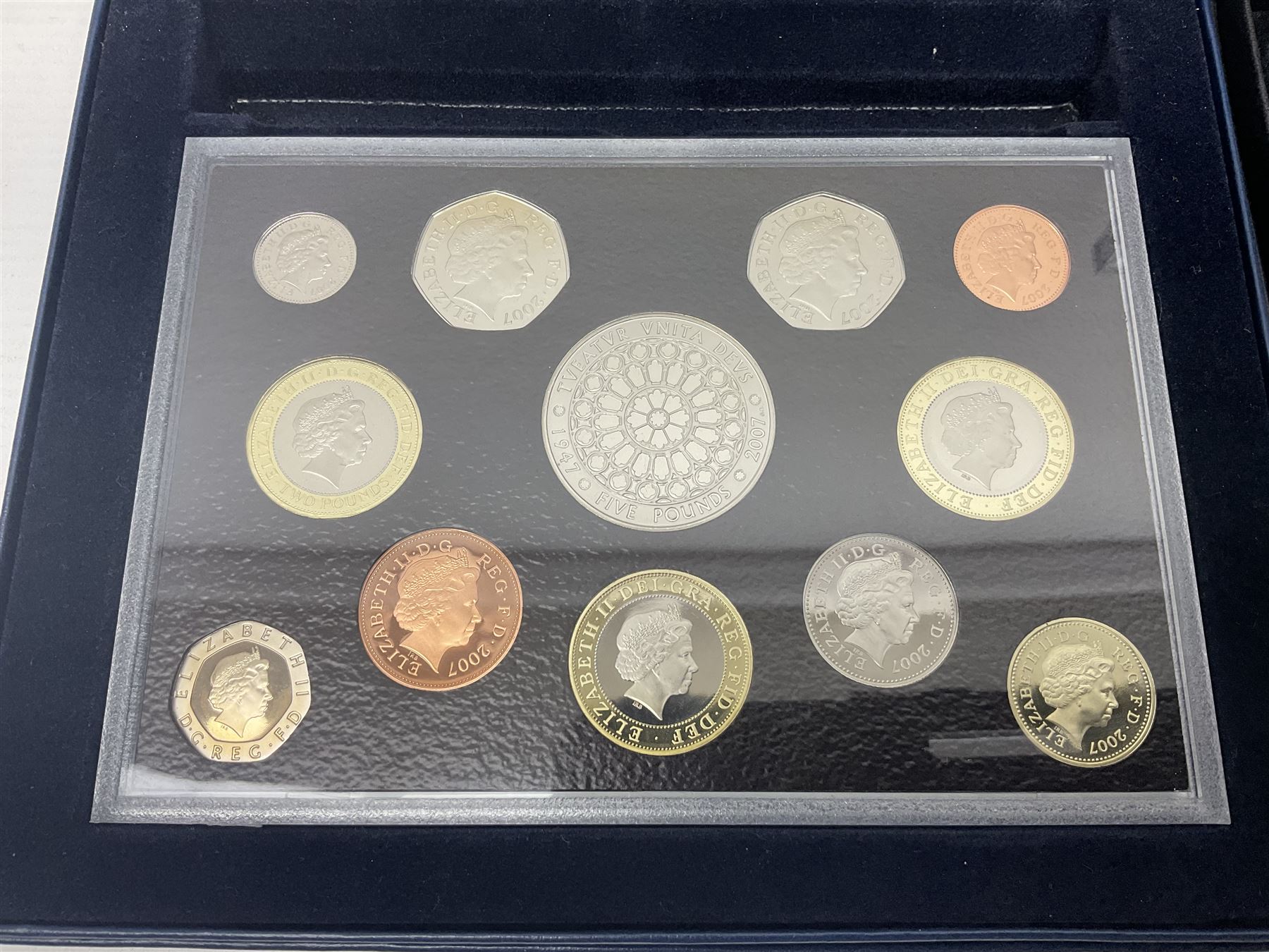 Five The Royal Mint United Kingdom proof coin sets, dated 2006, 2007, 2008, 2010 and 2011, all cased with certificates