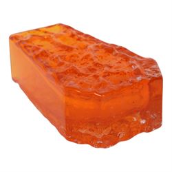 Geoffrey Baxter - Whitefriars Coffin vase, in tangerine orange