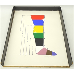  Allen Jones (British 1937-): Shoe Box, The complete portfolio, comprising seven lithographs, screenprint in colour and polished aluminium shoe sculpture, dated 1968, eight signed in pencil, the sculpture with the incised signature, each dated and numbered 161/200  