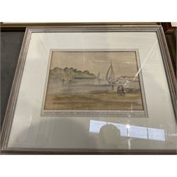 Collection of 19th and early 20th century oil paintings and watercolours, artists including Joseph Pighills, Victor Noble Rainbird, Louis Cox, Arthur W Newsholme, John Sowden, Arthur Tucker, Albert Woods, Alfred Robert Hayward, Manner of Thomas Creswick, etc (15)