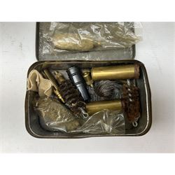 W.W. Greener 12-bore side-by-side double barrel non-ejector shotgun, with 76cm barrels, side safety, engraved lock, figured walnut stock with chequered grip and fore-end, no.33408, 120.5cm overall; in fitted canvas covered case with tools and accessories including .22 12-bore dog training device. SHOTGUN CERTIFICATE REQUIRED.