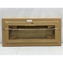 William Gilbert Foster (Staithes Group 1855-1906): Fisherman's Cottage overlooking the Green Runswick Bay, oil on canvas signed, inscribed verso 21cm x 55cm
Provenance: private Yorkshire collection purchased Phillips Leeds 'Yorkshire' sale 2nd Nov. 1994, Lot 218