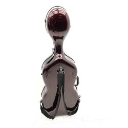 Alfred Stingl by Hofner cello, model AS-360 with 75.5cm two-piece maple back and ribs and spruce top, bears label with serial no.JO411-0706, L122cm; in carbon-fibre carrying case with bow
