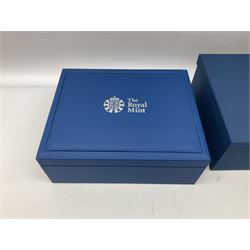 The Queen's Diamond Jubilee silver proof coin collection, consisting of twenty-four coins from Commonwealth countries, produced by The Royal Mint, housed in a blue presentation case, with certificate stating this is number 1397 of 15000 produced