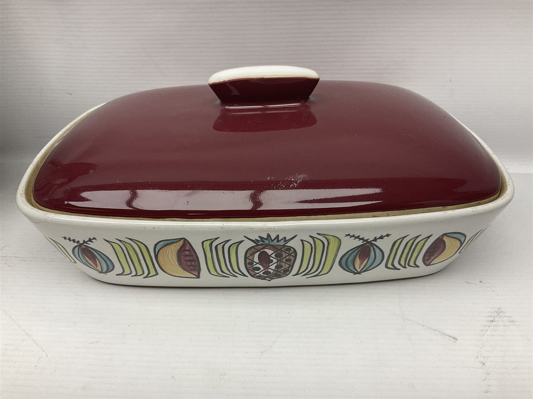 Denby coffee pot, together with Hornsea sugar shaker, glassware and other collectables 